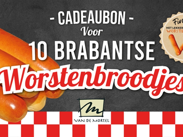 Cadeaubon worstenbrood 10 stuks